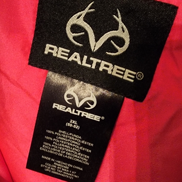 Realtree Women's Camouflage Thinsulate Jacket with Pink Lining NEW WITH TAGS 2XL - Picture 3 of 5